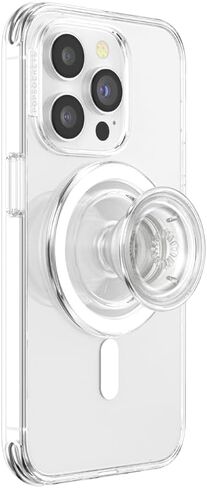 PopSockets Plant-Based Round Phone Grip Compatible with MagSafe, Adapter Ring Included, Phone Holder, Eco-Friendly, Wireless Charging Compatible - Blue in Saudi Arabia