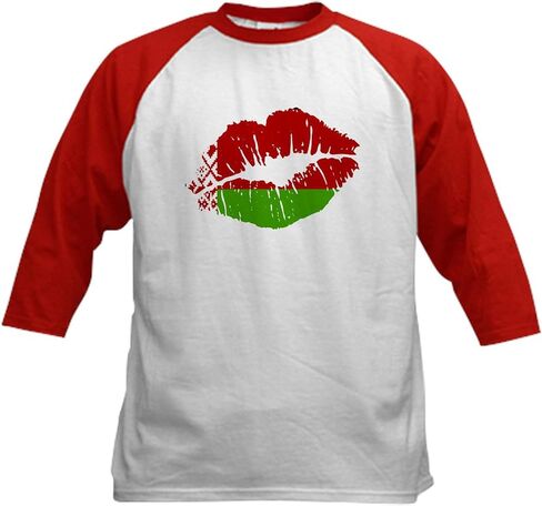 Cafepress Belarus Flag Country Native Ancest Baseball Jersey Kids Cotton Baseball Jersey ، 3/4 Raglan Sleeve Shirt in Saudi Arabia