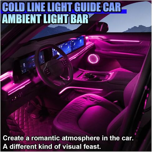 El Wire Car Interior Lead Strip Lights ، 5V 16ft Car Neon Light Strip مع حافة الخياطة ، الإضاءة المحيطة بالكهرباء USB مع حماية الصمامات ، إكسسوارات الديكور الداخلي التلقائي (الأزرق) in Saudi Arabia