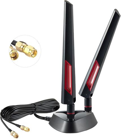 WiFi 7 WiFi 6 WiFi 6e Antenna Magnetic Base Gaming WiFi Antenna for WiFi Router PC Desktop Computer PCI-E WiFi Card WiFi 7 AORUS Gigabyte Gaming Motherboard, Eifagur in Kuwait