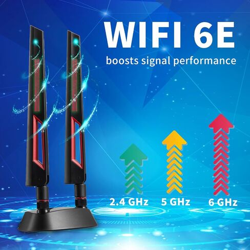 WiFi 7 WiFi 6 WiFi 6e Antenna Magnetic Base Gaming WiFi Antenna for WiFi Router PC Desktop Computer PCI-E WiFi Card WiFi 7 AORUS Gigabyte Gaming Motherboard, Eifagur in Kuwait