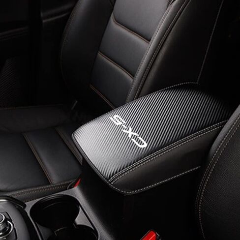 BOYOUS Car Armrest Cover Waterproof Center Console Pad Covers Scratch Resistance Full Protection Console Leather Arm Rest Protector fit for Mazda CX-5 2018-2025（Carbon Fiber） in Kuwait