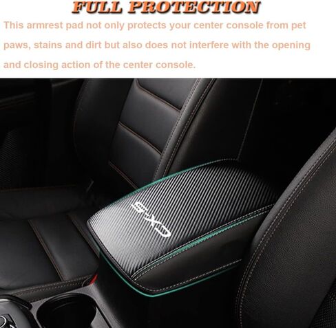 BOYOUS Car Armrest Cover Waterproof Center Console Pad Covers Scratch Resistance Full Protection Console Leather Arm Rest Protector fit for Mazda CX-5 2018-2025（Carbon Fiber） in Kuwait