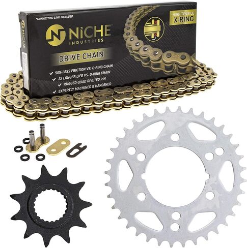 NICHE Drive Sprocket Chain Combo for Polaris Trail Blazer 250 Front 11 Rear 36 Tooth 520V O-Ring 78 Links in Saudi Arabia