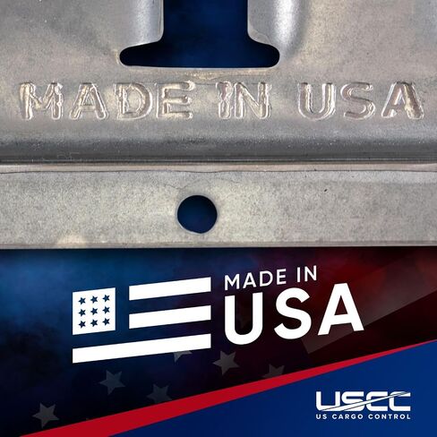 مسار مكافحة البضائع الأمريكية ، مصنوعة في الولايات المتحدة الأمريكية ، 12 Gauge Steel 5 قدم مجلفن E-Track Rail (5 عبوات) قضبان etrack الأفقية للمقطورات ، والكراجات ، وشاحنات الشحن ، وقوة كسر 6000 رطل لكل فتحة E-Track in Saudi Arabia