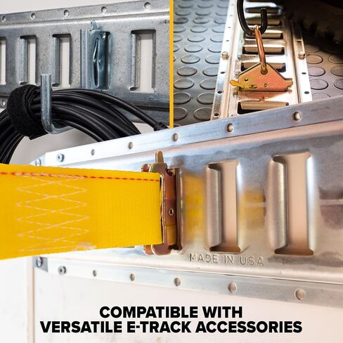 مسار مكافحة البضائع الأمريكية ، مصنوعة في الولايات المتحدة الأمريكية ، 12 Gauge Steel 5 قدم مجلفن E-Track Rail (5 عبوات) قضبان etrack الأفقية للمقطورات ، والكراجات ، وشاحنات الشحن ، وقوة كسر 6000 رطل لكل فتحة E-Track in Saudi Arabia