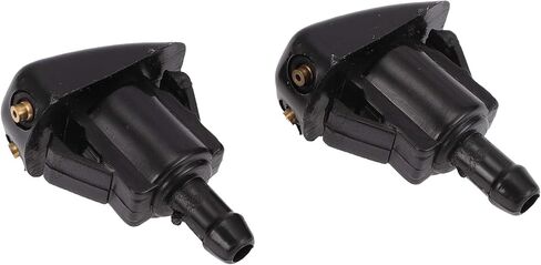 فوهة غسالة من الزجاج الأمامي 2PCS لتويوتا T100 1993-1998 لـ LEXUS LX470 2001-2007 فوهات رذاذ الزجاج الأمامي الأمامي ممسحة رذاذ الغسالة رقم 8538112060 بلاستيك أسود in Saudi Arabia