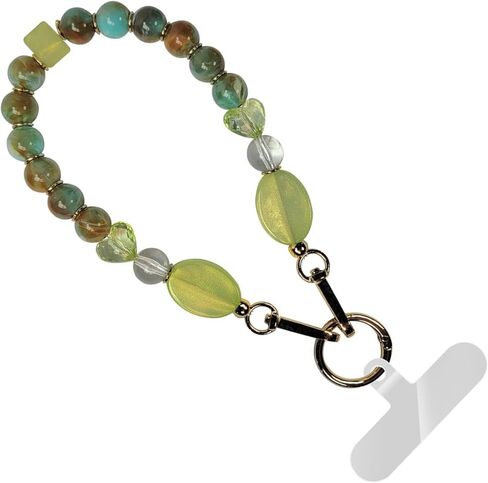 Save the Girls Clip and Go Phone Charm (Pearl w/Blue Beads) - Hands Free Phone Wrist Strap - Multifunctional Women’s Bracelet or Necklace Holder On Strap for Purse (Nina Collection) in Saudi Arabia