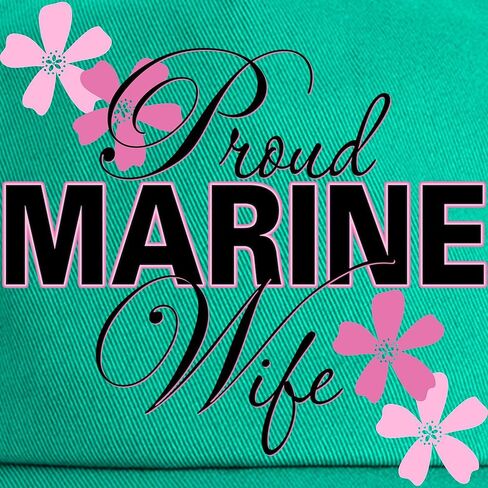 Cafepress فخور الزوجة البحرية قبعة قابلة للتعديل قبعة البيسبول in Kuwait