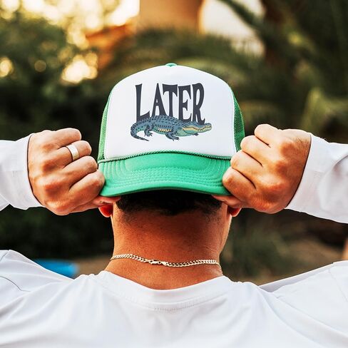 في وقت لاحق Gator Trucker Hat للرجال والنساء رغوة FOAM CLASSIC 5 PANE MESH SNAP in Saudi Arabia