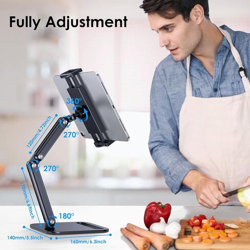 CreaDream Wall Mount for iPad, Aluminium Adjustable & Extendable Holder Arm, Fits 4.7-13" Tablets, Phones, Kindle Fire HD, Galaxy Tab, Switch in Kuwait