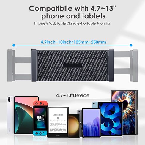 CreaDream Wall Mount for iPad, Aluminium Adjustable & Extendable Holder Arm, Fits 4.7-13" Tablets, Phones, Kindle Fire HD, Galaxy Tab, Switch in Kuwait
