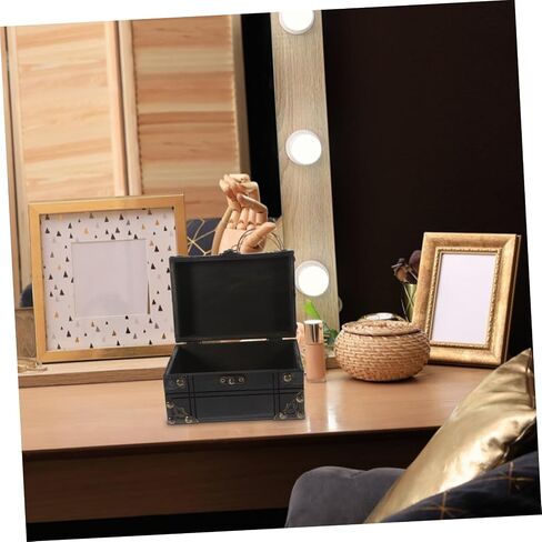 PRETYZOOM Vintage Jewelry Chest Decorative Storage Box for Trinkets Keepsakes Treasures Retro Design Elegant Organizer for Home Decoration and Film Props in Saudi Arabia