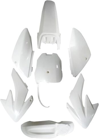 Plastic Fenders For CRF70 CRF 70 | Dirt Bike Replacement Plastic Kit Body Parts (Red&White) in Saudi Arabia