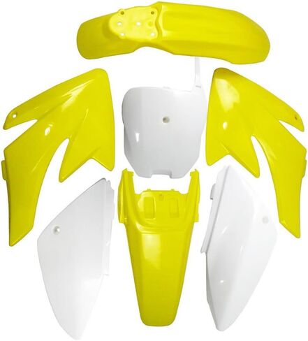 Plastic Fenders For CRF70 CRF 70 | Dirt Bike Replacement Plastic Kit Body Parts (Red&White) in Saudi Arabia