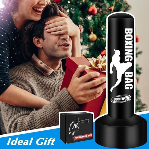 حقيبة ملاكمة واقفة للبالغين والمراهقين، حقيبة ملاكمة بحامل مقاس 70 بوصة، حقيبة ملاكمة قائمة بذاتها، حقيبة ثقيلة للنساء والرجال مع حامل لتدريب فنون الدفاع عن النفس التايلاندية للياقة البدنية in Kuwait