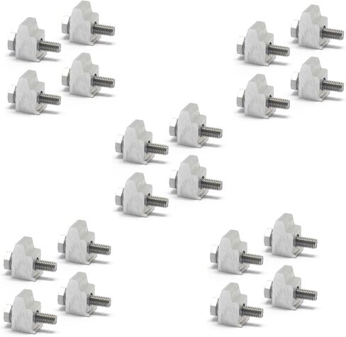 Alumium KF Claw Clamp KF16-KF50 Nail/Claw Clamp DN10 to DN50 Aluminium ISO-KF fittings Vacuum Clamps M6 for NW16 to MW50 flanges(4 Packs) in Kuwait