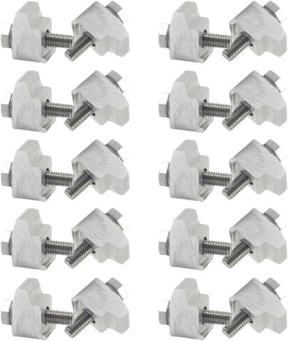 Alumium KF Claw Clamp KF16-KF50 Nail/Claw Clamp DN10 to DN50 Aluminium ISO-KF fittings Vacuum Clamps M6 for NW16 to MW50 flanges(4 Packs) in Kuwait