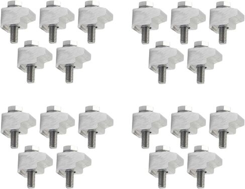 Alumium KF Claw Clamp KF16-KF50 Nail/Claw Clamp DN10 to DN50 Aluminium ISO-KF fittings Vacuum Clamps M6 for NW16 to MW50 flanges(4 Packs) in Kuwait