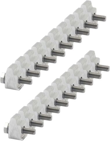 Alumium KF Claw Clamp KF16-KF50 Nail/Claw Clamp DN10 to DN50 Aluminium ISO-KF fittings Vacuum Clamps M6 for NW16 to MW50 flanges(4 Packs) in Kuwait