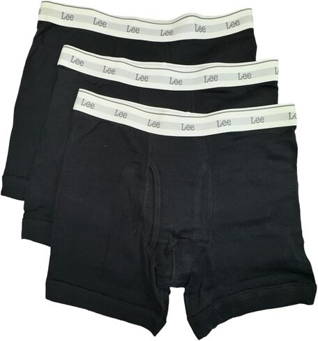 ملخصات Lee Cotton Boxer ، 3 عبوات ، قطن 100 ٪ ، أحجام صغيرة XX-Large ، Fit Classic (الولايات المتحدة ، ألفا ، صغيرة ، منتظمة ، عادية ، أسود أسود أسود) in Saudi Arabia