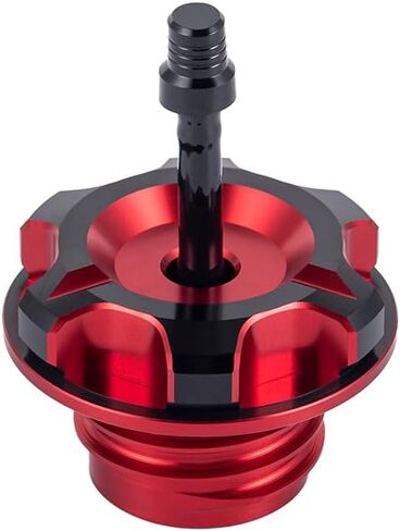Advanblack Axion Billet Aluminum Fuel Tank Gas Cap with Vent Hose Fit for Harley Touring Road Glide Street Glide Road King 96-23, Softail 96-25 (Black and Blue) in Saudi Arabia