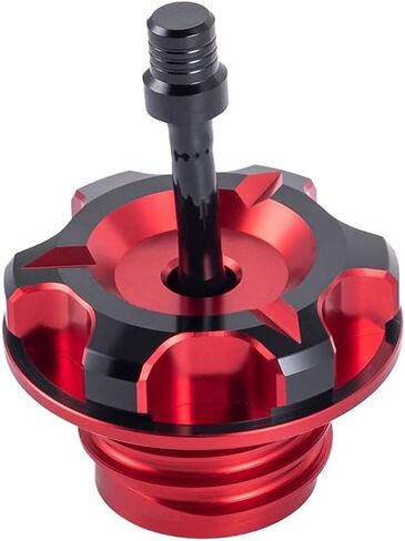 Advanblack Axion Billet Aluminum Fuel Tank Gas Cap with Vent Hose Fit for Harley Touring Road Glide Street Glide Road King 96-23, Softail 96-25 (Black and Blue) in Saudi Arabia
