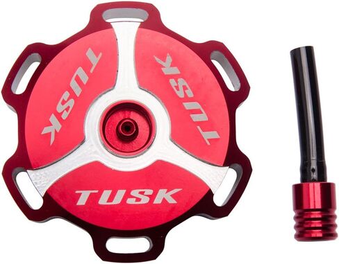 TUSK BILLET Aluminium CAP CAP Red Machined مع Honda CRF150R 2007-2009 ، 2012-2026 in Saudi Arabia