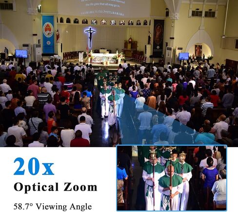 All-in-One Conference Room PTZ Camera System, 4K UHD Video Conference Camera with 10X Optical Zoom and Bluetooth Speakerphone&Microphones, Easy Setup for Church and Meeting in Saudi Arabia