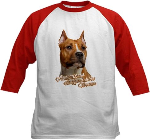 Cafepress Pit Bull Kids Baseball T Shirt Kids Cotton Baseball Jersey ، 3/4 Raglan Sleeve Shirt in Saudi Arabia