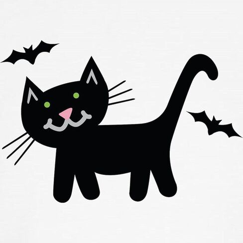 Cafepress Halloween Black Cat Baseball Jersey Kids Cotton Baseball Jersey ، 3/4 Raglan Sleeve Shirt in Saudi Arabia