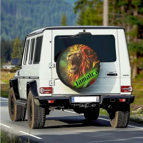 Starry Night Spare Tire Cover, Personalized Spare Tire Cover PU Leather, Weatherproof Wheel Cover Universal Size Fit for SUV Truck Trailer Camper RV (15 Inch for Diameter 27.6"-29.5") in Kuwait
