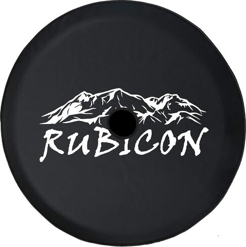 JL Prepr Tyre Cover Rubicon Mountain Schoice Universal Fit for Size JL 33 Inch Black in Kuwait