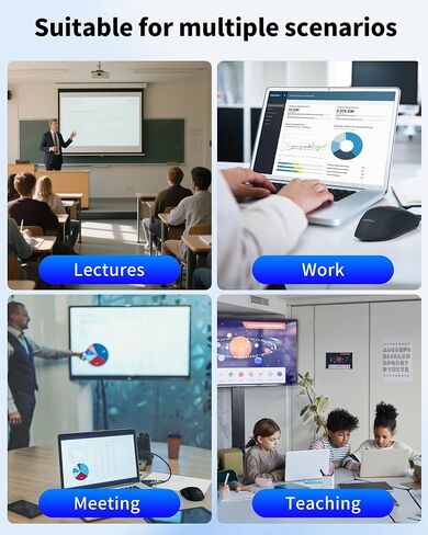 2025 AI Mouse, Bluetooth Wireless Mouse with Voice Input Search, Voice and Word Translation, Form Document Output, Code Generation, AI Writing, AI Drawing, Rechargeable, for Windows, macOS(Black) in Kuwait