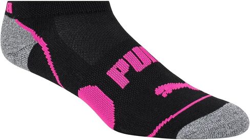 PUMA Women's Sports No-Show Socks, 5-9.5 Shoe Size, Black, 10 Pairs in Saudi Arabia