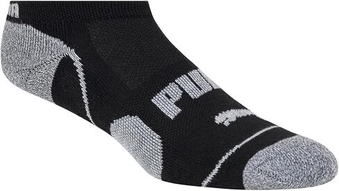 PUMA Women's Sports No-Show Socks, 5-9.5 Shoe Size, Black, 10 Pairs in Saudi Arabia