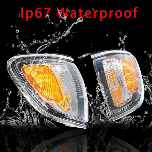 Parking/Side Marker Light Electroplated Frame of Corner Light Replacement for Tacoma 2001 2002 2003 2004 8161004090C0 8162004090C0 (Pair) in Saudi Arabia