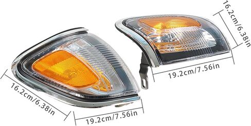 Parking/Side Marker Light Electroplated Frame of Corner Light Replacement for Tacoma 2001 2002 2003 2004 8161004090C0 8162004090C0 (Pair) in Saudi Arabia
