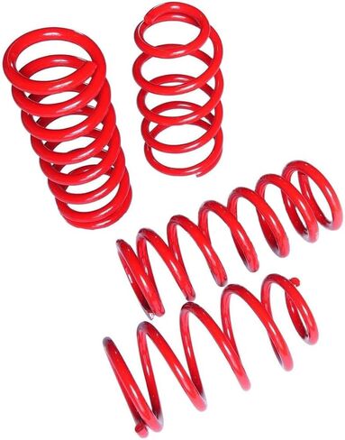 Lowering Springs For 2011+ Compatible with Grand Cherokee/Durango 1.2"F/2.2"R Drop Red in Kuwait
