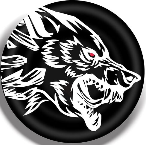 TOOLEPIC for Dodge Challenger Accessories-Gas Tank Door Cover Overlay with Feed The Beast Stylish Design,Unique Car Accessory Perfect for Customization [Gas Tank Cover Not Included] in Kuwait