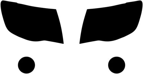 Rvinyl Headlight Pre Cut Film Cover Kit in Smoke Compatible with Toyota Tacoma 2005-2011 - Adhesive Backs in Saudi Arabia