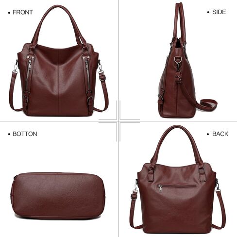 2E-Youth Proses for Women Large Tote Women Women Handbag مجموعة Faux Hobo Crossbody Bag 4pcs in Kuwait