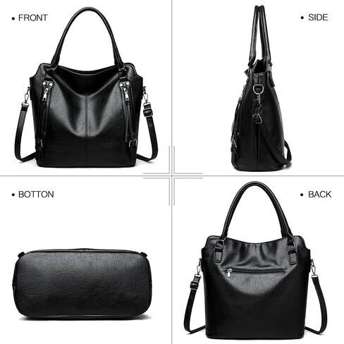 2E-Youth Proses for Women Large Tote Women Women Handbag مجموعة Faux Hobo Crossbody Bag 4pcs in Kuwait