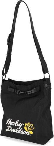 Harley-Davidson Women Rose Hobo Summer Canvas محفظة مع حزام قابل للتعديل in Saudi Arabia