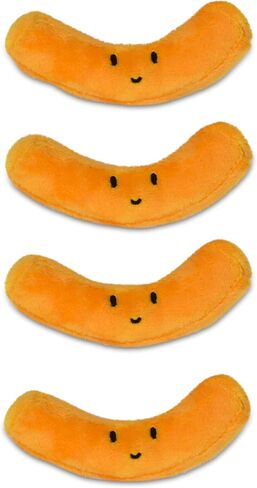 iscream Kraft Macaroni & Cheese 6.5" x 6" Pillow Set with 4 Plushie Macaroni Mini Pillows - Microwave Package in Saudi Arabia