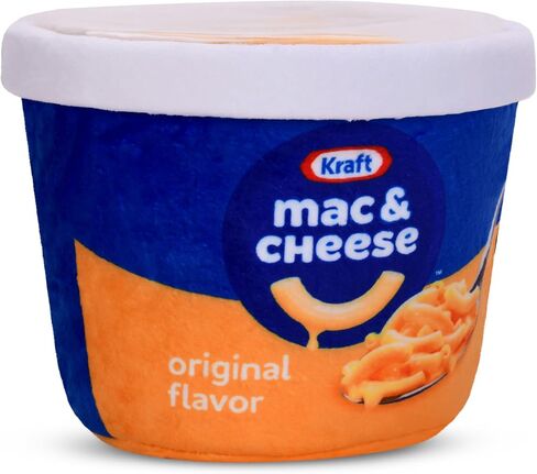 iscream Kraft Macaroni & Cheese 6.5" x 6" Pillow Set with 4 Plushie Macaroni Mini Pillows - Microwave Package in Saudi Arabia