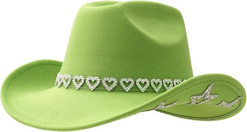 قبعة رعاة رعاة رعاة البقر الراقية للنساء قبعة رعاة البقر الغربية مع نجمة للسيدات in Kuwait