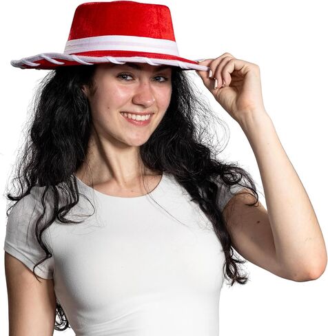 Sheriff Cowboy or Cowgirl Hat Adult Halloween Costume Cosplay Accessories - One Size in Saudi Arabia