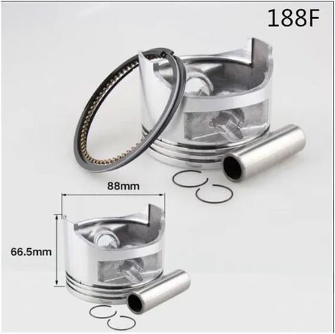 Piston Ring Pin Compatible with 152F 154F 168F 170F 177F 188F 190F 192FGX160 GX200 GX240 GX270 GX340 GX390 GX420 Engine Mower(154F) in Saudi Arabia