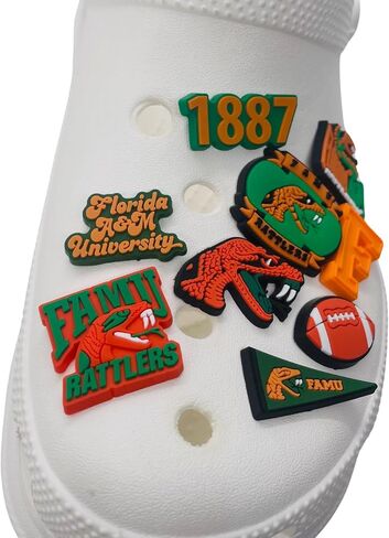 9 Pcs College FAMU University Florida Shoe Charm Bundle in Saudi Arabia